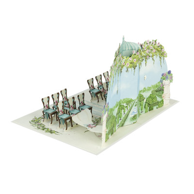 Thiệp 3D Pop Up Lễ Cưới Ngoài Trời – Thiệp Cổng Hoa Đám Cưới, Thiệp Chúc Mừng Wedding Sang Trọng, W15