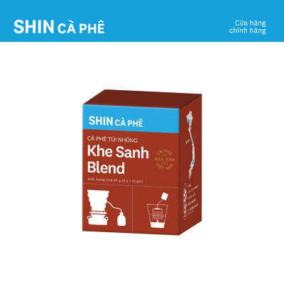 Cà phê Khe Sanh Blend - SHIN Cà Phê - Túi Nhúng - Hộp 10 gói