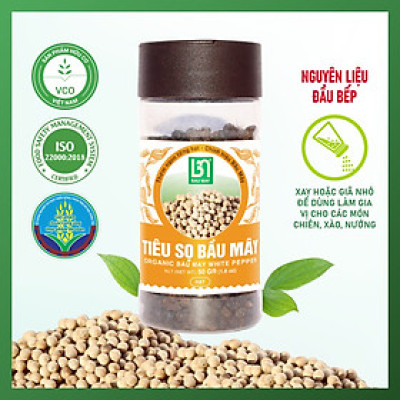Tiêu sọ Bầu Mây hữu cơ 50g - hạt tiêu chắc đều không bị lép, 100% nguyên liệu organic