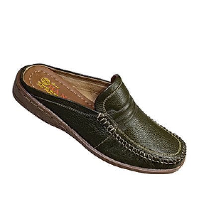 Dép Bít Mũi Nam Da Bò Thật HÀ NAM Cao Cấp GSB20101