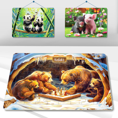 Xếp hình Tia Sáng Nhà Gấu đấu cờ  (48 Mảnh Ghép)