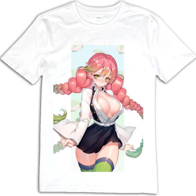 ÁO PHÔNG TRẮNG ngắn tay Kanroji Mitsuri