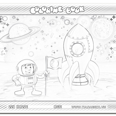 Xếp hình Tia Sáng Phi hành gia  (30 Mảnh Ghép) - Tặng kèm tranh tô màu cho bé