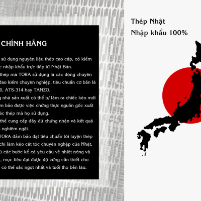 Kéo cắt tóc TORA NB-260S