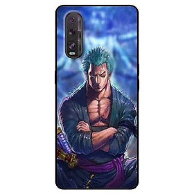 Ốp lưng dành cho Oppo Find X2 mẫu Zoro Nền Xanh