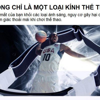 Kính Thể Thao Bảo Vệ Mắt - Kính Chơi Thể Thao Cao Cấp dododios - Có Thể Thay Mắt Kính Cho Người Cận