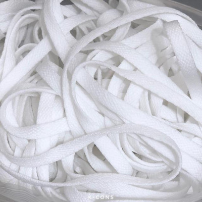 Converse Classic ShoeLaces | Dây giày thể thao dẹt Trắng (Thấp - Cao)