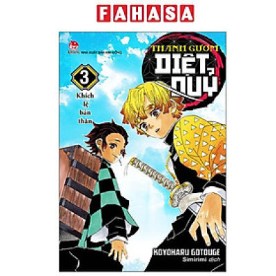 Sách - Thanh Gươm Diệt Quỷ - Kimetsu No Yaiba - Tập 3 - Khích Lệ Bản Thân (Tái Bản 2025)