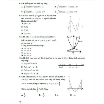 Sách - Bộ Đề Ôn Tập Thi Tốt Nghiệp THPT Môn Toán - Thích Hợp Dùng Cho Các Kì Thi Đánh Giá Năng Lực - Hồng Ân