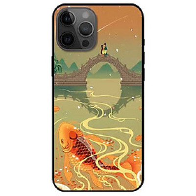 Ốp lưng dành cho Iphone 12 Promax mẫu Chép Bên Cầu