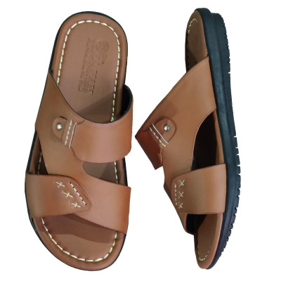 Dép Nam Quai Ngang Da Bò Thật TiTi ĐÔ Cao Cấp DNA2219