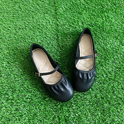 Giày Búp Bê  Mũi Tròn Chun Mềm – PABNO PN12032