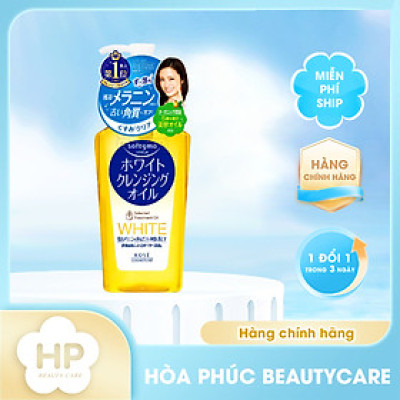 Dầu Tẩy Trang Dưỡng Trắng Da Kosé Softymo White Cleansing Oil NC 230 mL
