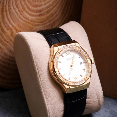 Đồng Hồ Nữ JA-1395 Julius Hàn Quốc Dây Da