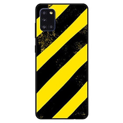 Ốp lưng dành cho Samsung Galaxy A31 mẫu Sọc Vàng Đen