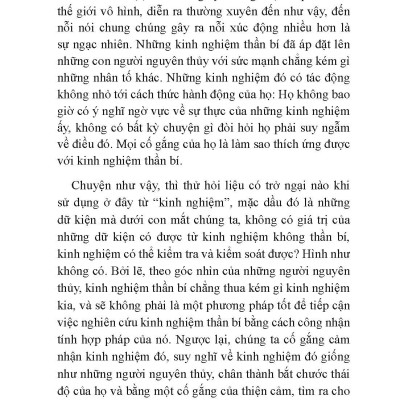 Kinh Nghiệm Thần Bí Và Biểu Tượng Ở Người Nguyên Thủy (Tb)