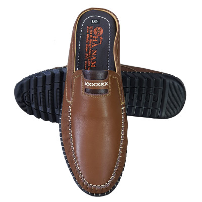 Dép bít mũi nam da bò thật HÀ NAM cao cấp GSB2045