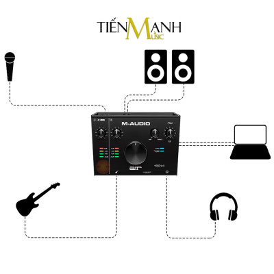 Soundcard M-audio Air 192x4 Bộ Thu Âm Thanh và Livestream 192 4 Audio Interface 192/4 Sound Card Audio 192|4 Hàng Chính Hãng