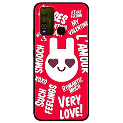 Ốp lưng dành cho Vivo Y30 mẫu Thỏ LOVE Đỏ