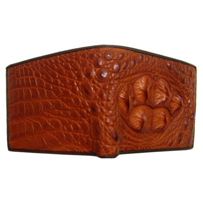 HJ2215 - Bóp nam Huy Hoàng da cá sấu đầu gù màu vàng