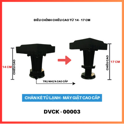 [HÀNG CHÍNH HÃNG] CHÂN KÊ MÁY GIẶT - TỦ LẠNH CAO CẤP DAIKIOSAN DVCK - 00003/54-80CM