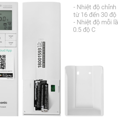 Máy lạnh Panasonic Inverter 1.5 HP CU/CS-XU12ZKH-8 - Hàng chính hãng - Chỉ giao HCM